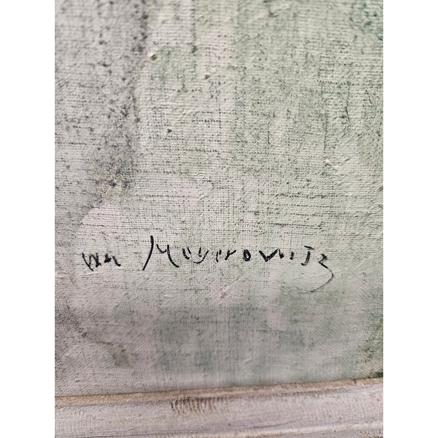 Large Impressionist Portrait by Listed American Artist William Meyerowitz For Sale - Image 4 of 6