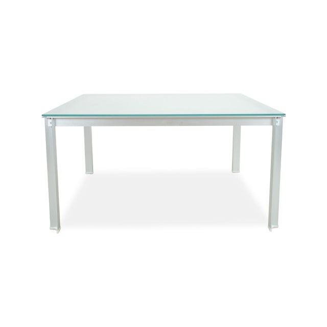 Atavola Glass Satin Dining Table Silver from B&B Italia / C&B Italia For Sale - Image 11 of 12