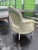 Wood Vintage French Barrel Back Accent Chair For Sale - Image 7 of 9