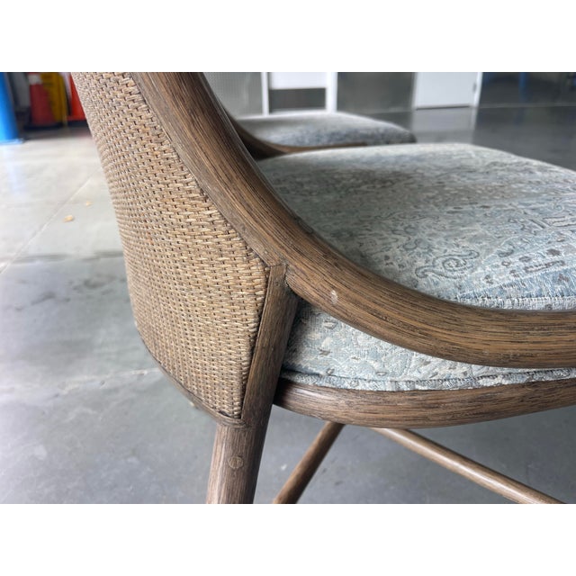 Wood Vintage McGuire Passage Side Chairs – Pair – Cane Back Rattan Frames For Sale - Image 7 of 11