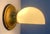 American 1910 or Earlier Brass Wall Sconce With White Glass Shade, All Original For Sale - Image 3 of 7