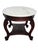 Kimball Vintage Kimball Carrara Marble Topped Cherry Table Trio For Sale - Image 4 of 12