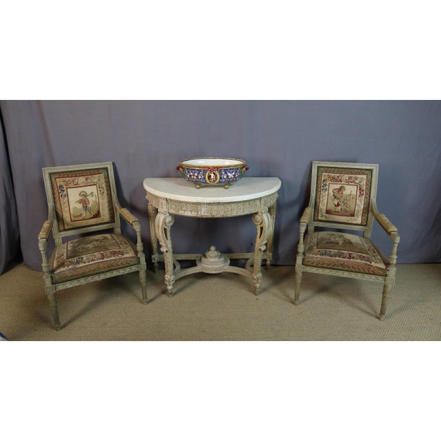 Console Table in Painted Wood, 1960s For Sale - Image 6 of 13