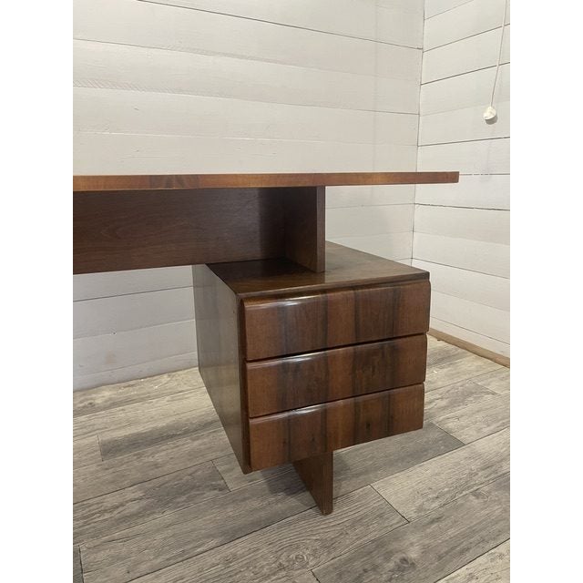 Vintage Writing Table by Bohumil Landsman for Novy Domov, 1973 For Sale - Image 6 of 9