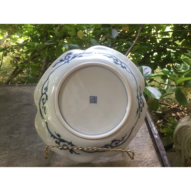 Chinese Antique Porcelain Chinese Platter For Sale - Image 3 of 4