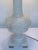 Antique Italian Carved Alabaster Table Lamp With Rose Relief Decoration & Pleated Silk Shade For Sale In Chicago - Image 6 of 12