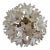 Vintage Italian Murano Style Sputnik Chandelier in the Manner of Paolo Venini "Espirit", 28 Glass Florets For Sale