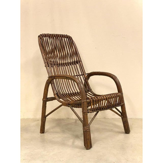 Set of Bamboo Armchairs, 1970s For Sale - Image 4 of 14
