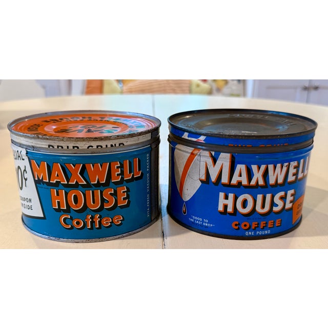 Vintage Coffee and Tea Time Tins, Set of 5 For Sale - Image 16 of 18