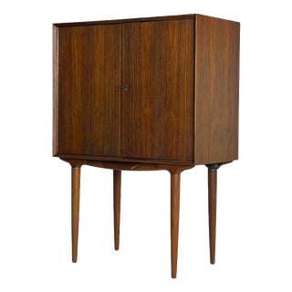 Bar Cabinet in Teak by Illum Wikkelsø For Sale