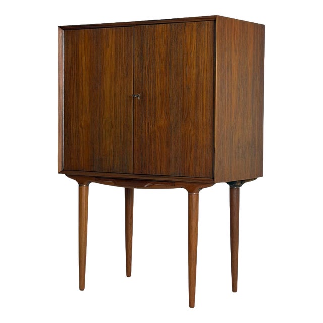 Bar Cabinet in Teak by Illum Wikkelsø For Sale