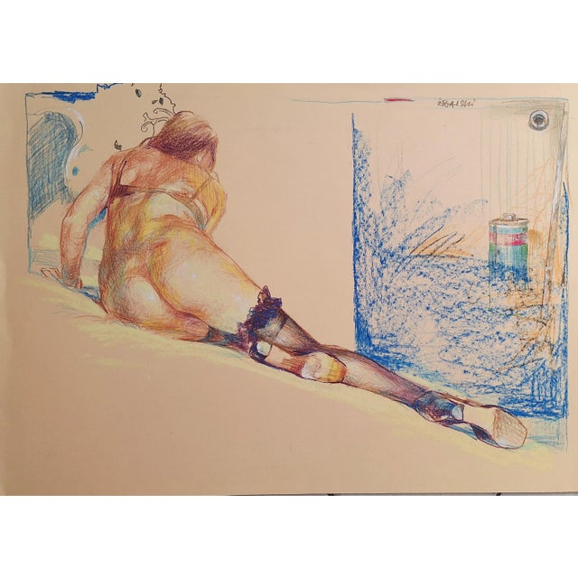 Leszek Zegalski, Nude, 2018, Mixed Media on Paper For Sale - Image 6 of 6