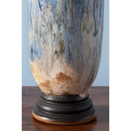 Early 20th Century Art Deco Stoneware Flared Vase from Roger Guérin For Sale - Image 6 of 8