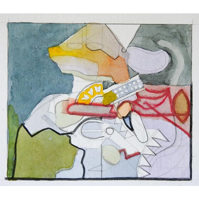 Late 20th Century Small Abstract Studies Painting For Sale - Image 4 of 7