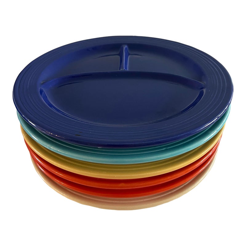 Vintage Homer Laughlin Fiesta Grill Plate - Set Of 6