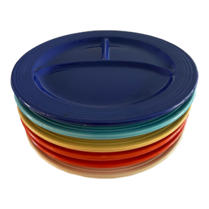 Vintage Homer Laughlin Fiesta Grill Plate - Set of 6
