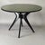 Black Italian Round Black Lacquered Table with Olive Green Glass Top, 1950s For Sale - Image 8 of 8