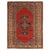 Antique Bakshaish Carpet, Oriental Persian Handmade in Ivory, Blue and Red For Sale - Image 18 of 18