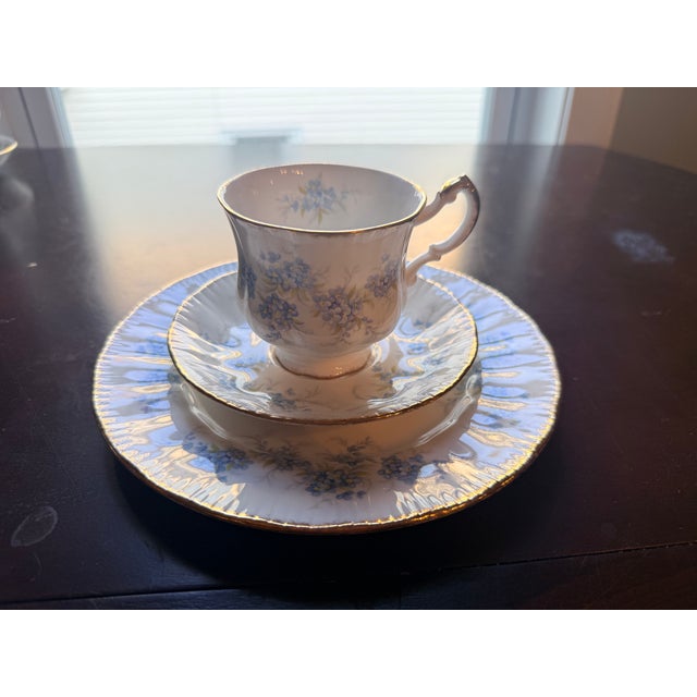 Add timeless English elegance to your collection with this vintage Paragon fine bone china teacup trio. Made in England,...