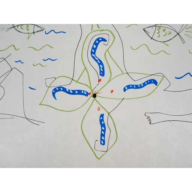 Raymond Moretti and Jean Cocteau, The Birth of Venus, Original Signed Lithograph For Sale - Image 5 of 6