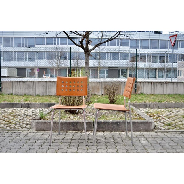 Great Lapalma Dining Chair in natural saddle cognac leather.The leather is in vegetal natural leather which is now...