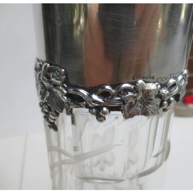 Silver Antique Claret Sherry Brandy Pitcher Circa 1905 For Sale - Image 8 of 10