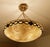 French Art Deco Alabaster and Bronze Pendant Light, 1930s For Sale - Image 13 of 18