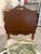 1930s Art Deco Vanity Chair Featuring Walnut Burl Veneer Inlay With Embroidered For Sale - Image 4 of 11