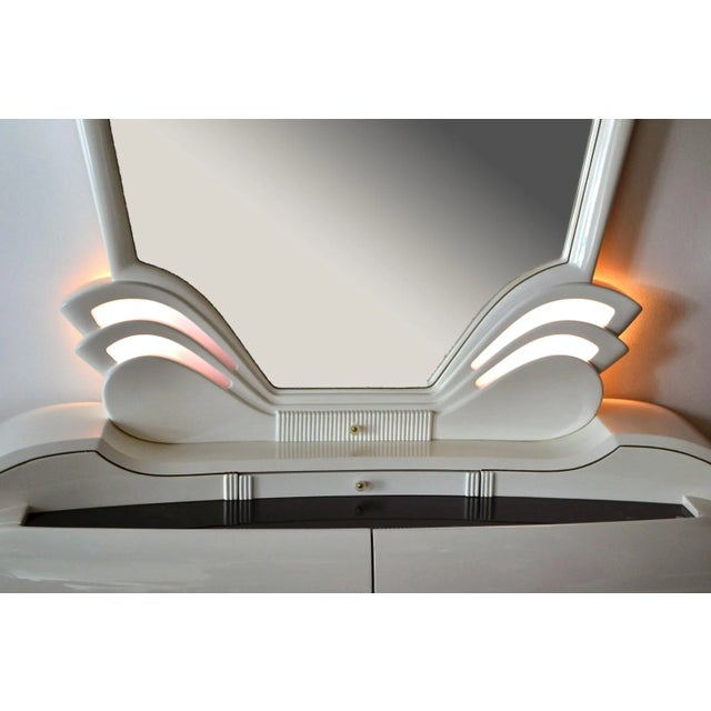 Illuminated Chest of Drawers with Mirror from Fonte del Mobile, 1970s For Sale - Image 3 of 9