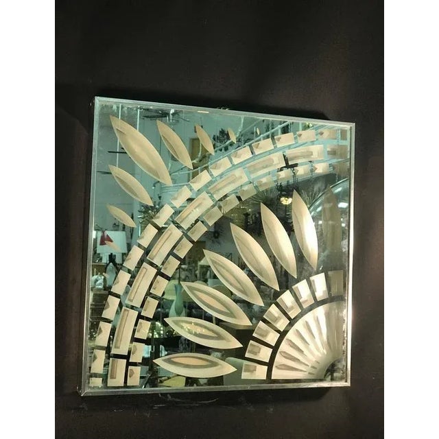 Modern Greg Copeland Chrome & Glass Wall Mirror For Sale - Image 3 of 7