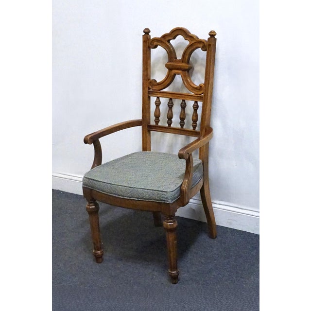 Thomasville Thomasville Furniture Legendary Collection Spanish Mediterranean Style Dining Arm Chair 3721-834 For Sale - Image 4 of 10