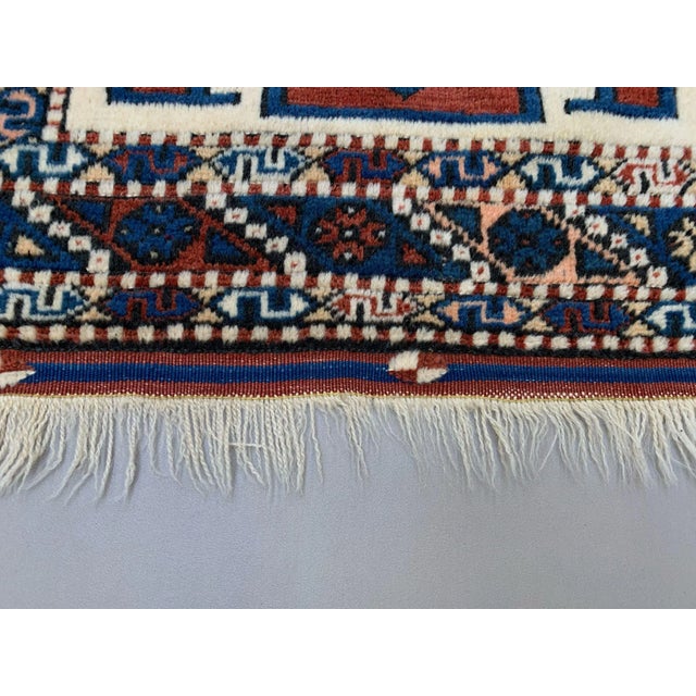 Red Vintage Turkish Kazak Rug For Sale - Image 8 of 10