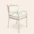 Cream Panarea Armchair in Gelato with Red & White Upholstery by Ceraudo For Sale - Image 8 of 8