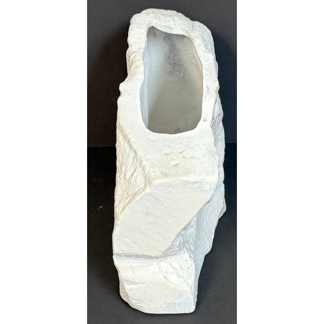 Sirmos Faux Stone Cast Resin Rockwork Sculptural Vase, USA, 1970s For Sale - Image 10 of 11