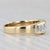 0.59ctw Diamond Ring 18k Yellow Gold Size 8.5 Wedding Band For Sale - Image 4 of 7
