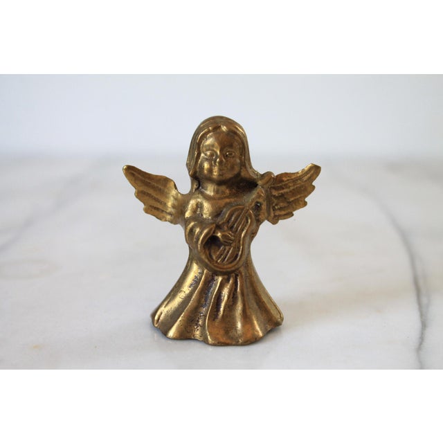 Vintage Brass Angel Candle Snuffer For Sale - Image 4 of 8