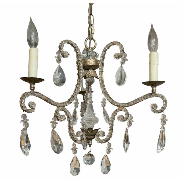 Dennis and Leen Formations Powder Room French Crystal Chandelier For Sale In Los Angeles - Image 6 of 6