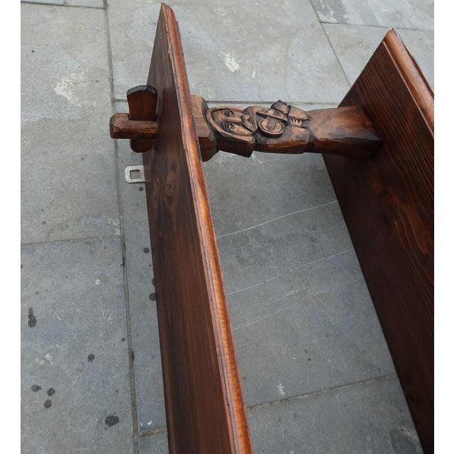 Vintage Brutalist Wall Shelf in Oak, 1940s For Sale - Image 13 of 14