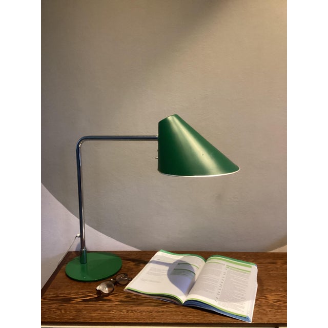 Metal Desk Lamp attributed to Falkenbergs Belysning for Delux, Sweden For Sale - Image 7 of 7