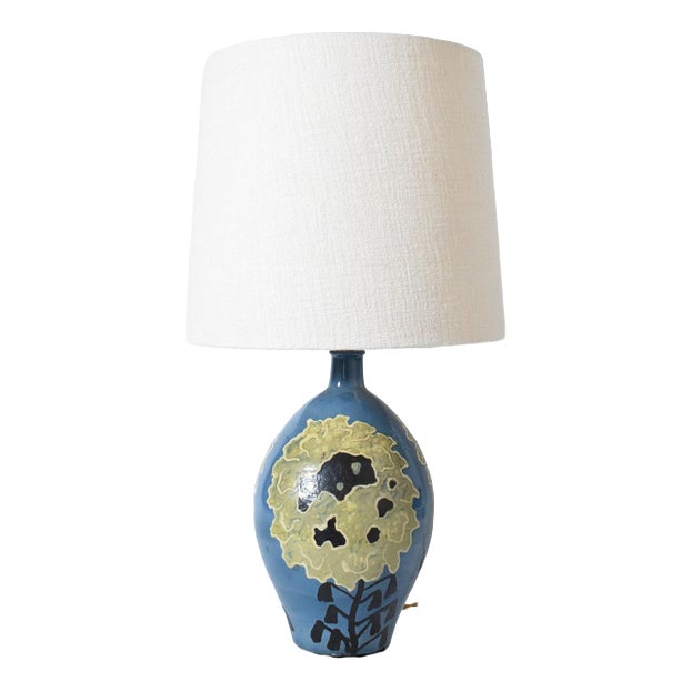 Ceramic Lamp from Simonot, 1940s For Sale