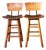 MCM Slat Back Bar Stools After Arthur Umanoff - Pair For Sale