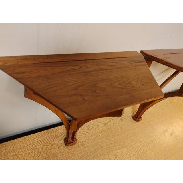 Transitional Pair 1990s Wood Wall Shelves For Sale - Image 3 of 9