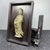 1970s 1970s Zitan Wood Table Screen With Carved Jade Guanyin (Goddess of Mercy) Inlay For Sale - Image 5 of 9