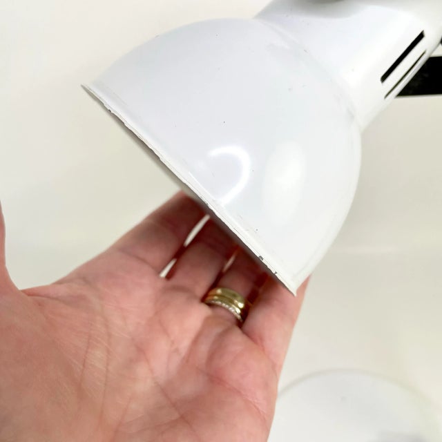 Metal Vintage 1980’s Mid-Century Modern Tensor White Desk Lamp Il200 For Sale - Image 7 of 10