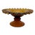 1980s Fenton Amber Blown Seed Glass Compote For Sale