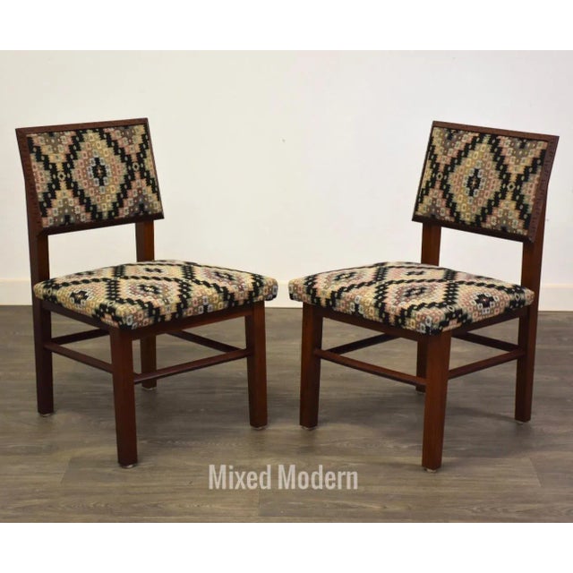 Frank Lloyd Wright Taliesin Dining Chairs - a Pair For Sale - Image 11 of 11