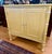 Wood Vintage Thomasville Yellow Two Door Faux Bamboo Cabinet Chest For Sale - Image 7 of 9