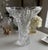 Hollywood Regency Large Crystal Peony Vase Shannon Crystal Designs of Ireland, Godinger, 24% Lead Crystal For Sale - Image 3 of 9