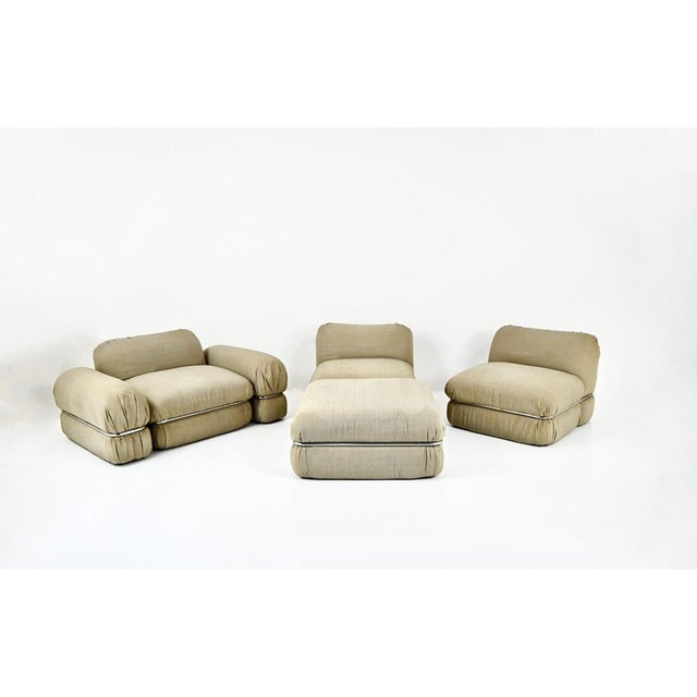Metal Modular Sofa by Rodolfo Bonetto for Tecnosalotto, 1960s, Set of 4 For Sale - Image 7 of 15