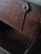 Wood Vintage Indian Iron-Bound Wooden Chest on Turned Feet For Sale - Image 7 of 8